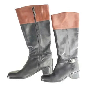 Bandolino Cabalina  Soft Leather Riding Boots, Size 8.5